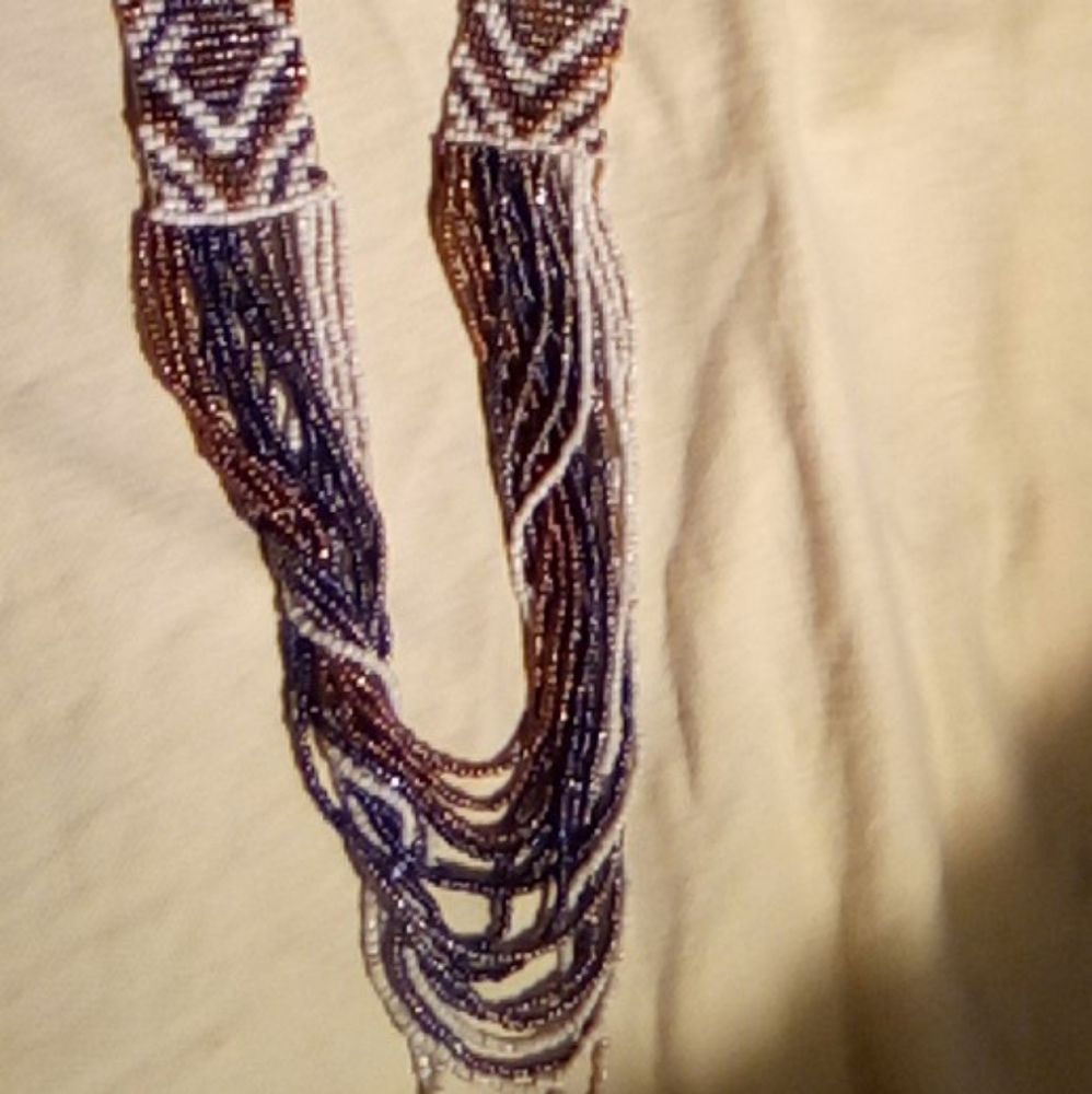 Southwestern inspired seed bead NWOT necklace